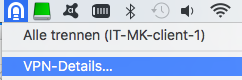 Tunnelblick - VPN-Details - Einstellungen